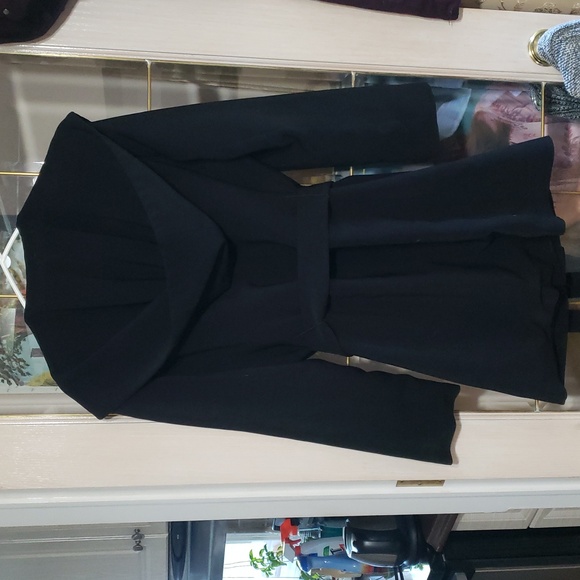 Calvin KleIn Women' Inside Upper Quilt Lined Coat With Belt. Size M. BLACK - Picture 4 of 8